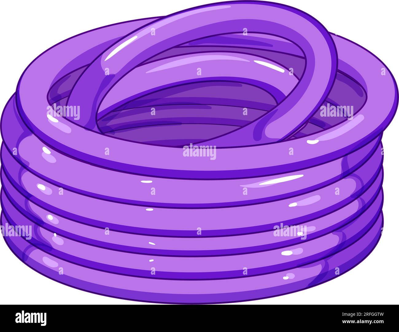 irrigation garden hose cartoon vector illustration Stock Vector