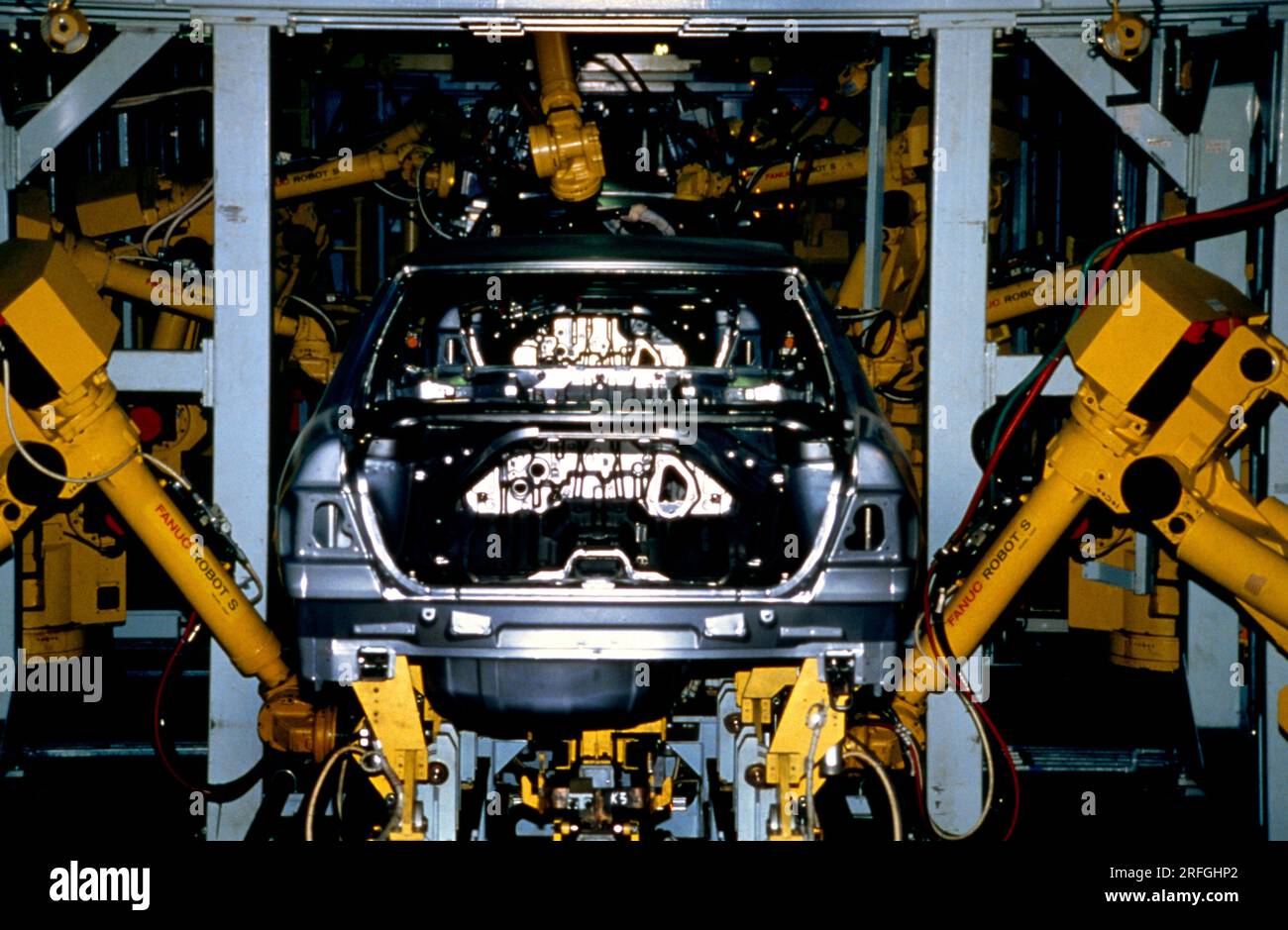 Nissan Robotic Arm Car Factory Sunderland Tyne and Wear England Stock Photo