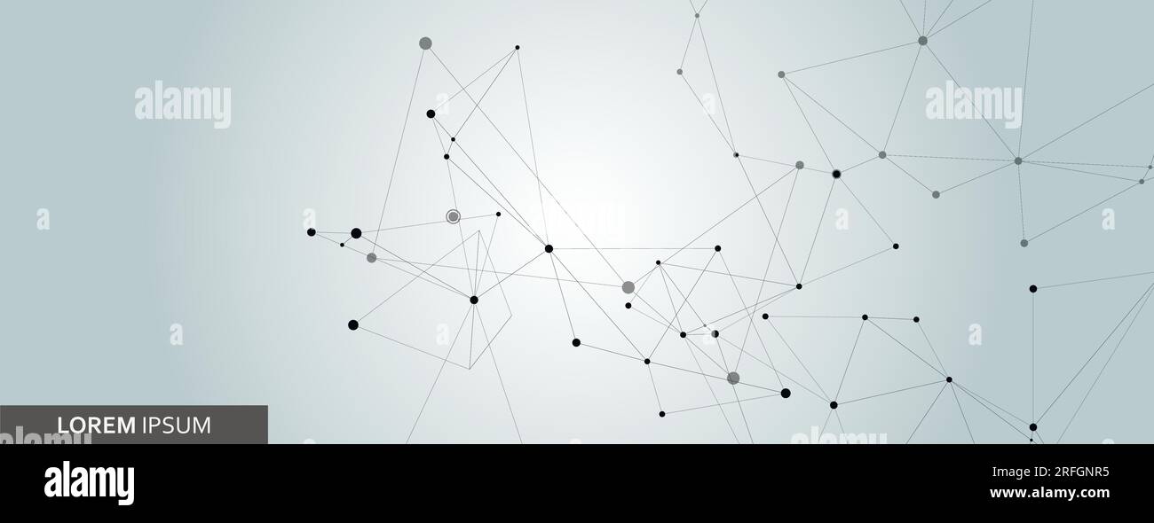 Global network connections with dots and lines Stock Vector Image & Art ...