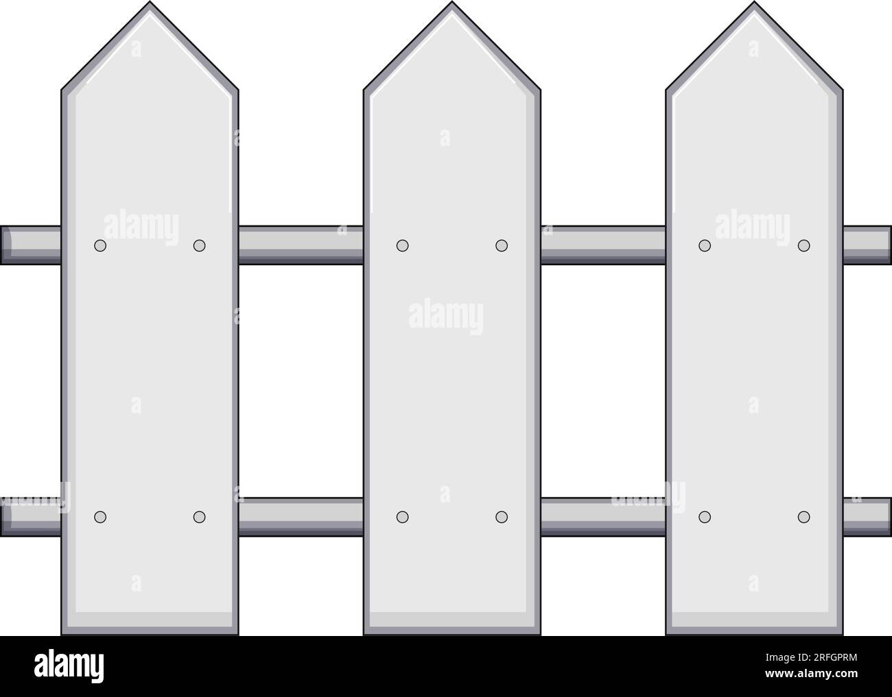 farm white fence cartoon vector illustration Stock Vector Image & Art