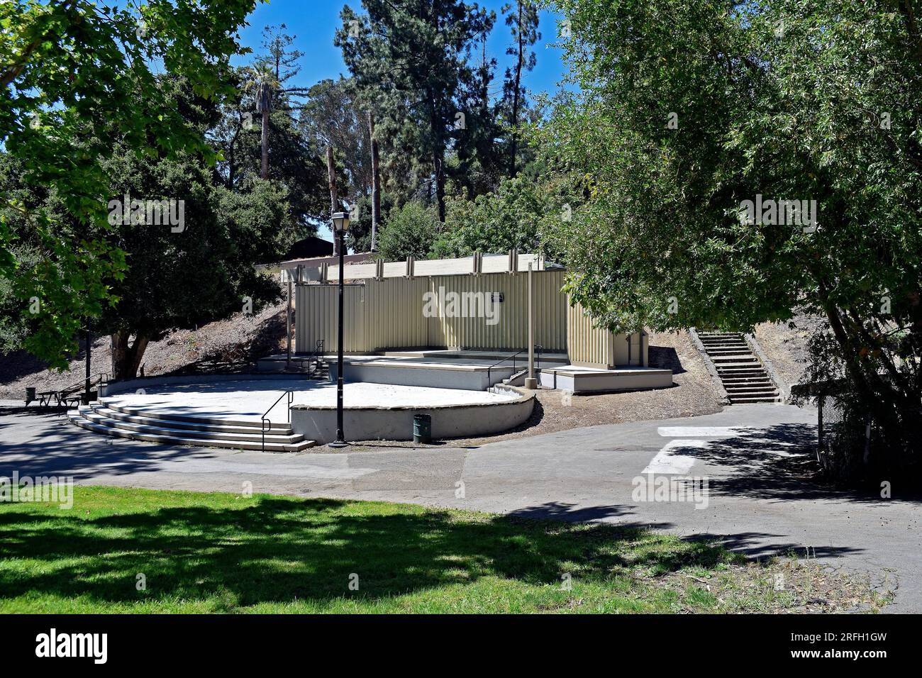 Toni Morelli Bandstand in the Hayward memorial Park at Mission Boulevard in Hayward, California Stock Photo