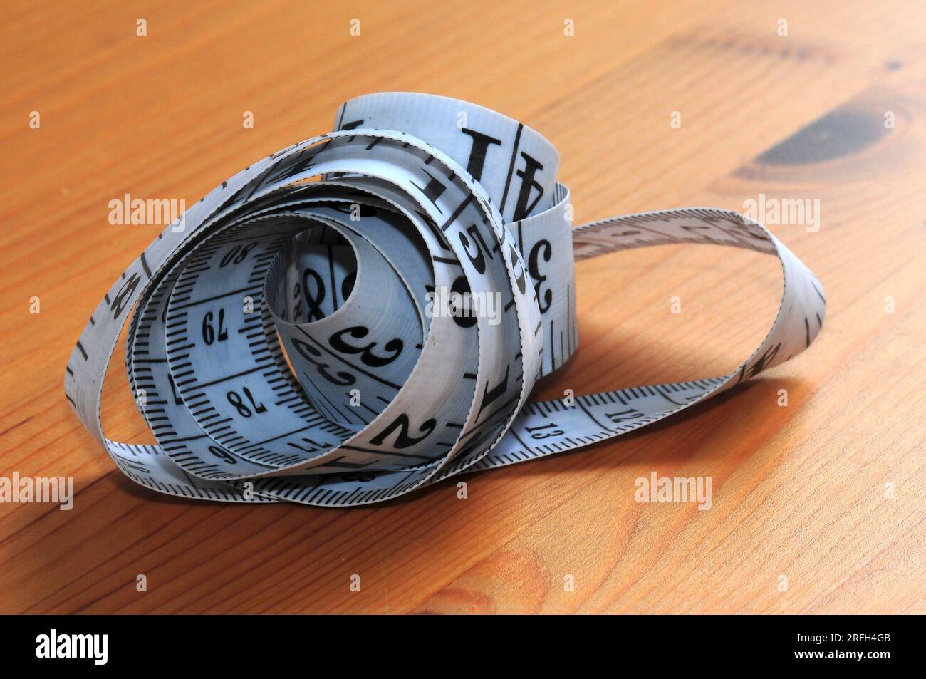 Nylon tape measure for sewing projects Stock Photo Alamy