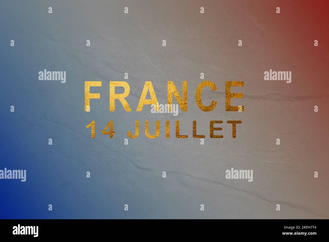 some french flags and the text text bon 14 Juillet, happy 14 July, the