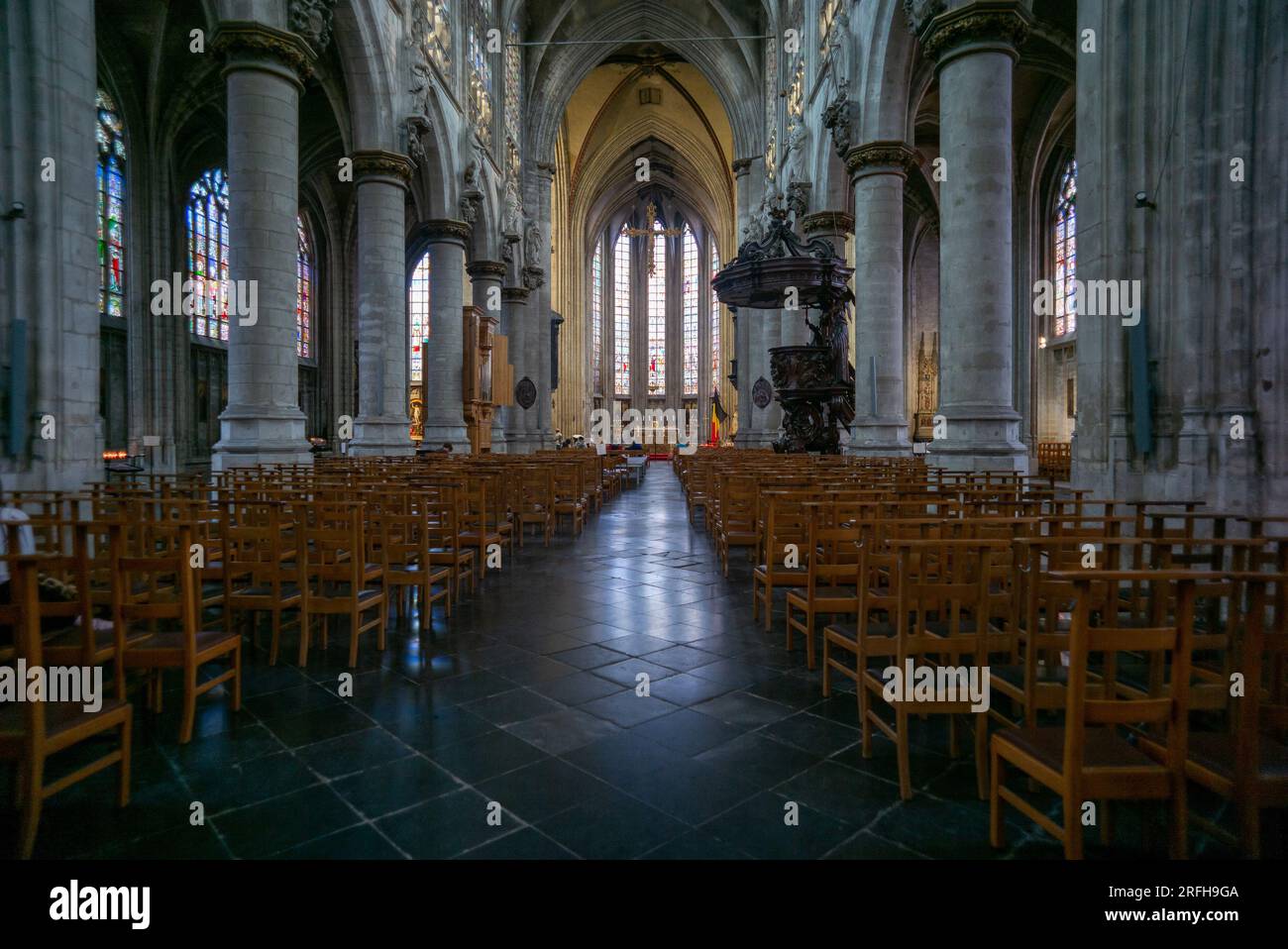 view of the Church of Our Lady of Victories on the Sablon, is a 15th