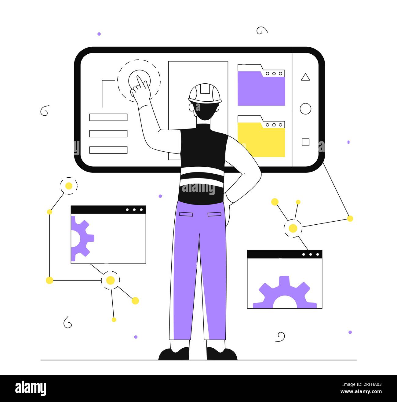 Smart factory cyber security Stock Vector Images Alamy