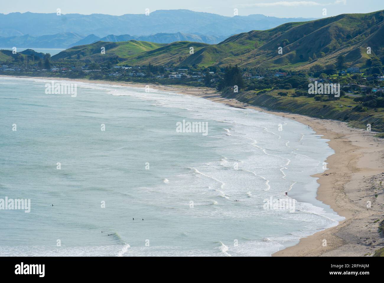 Okitu & Wainui beaches, popular East Coast surfing beaches near
