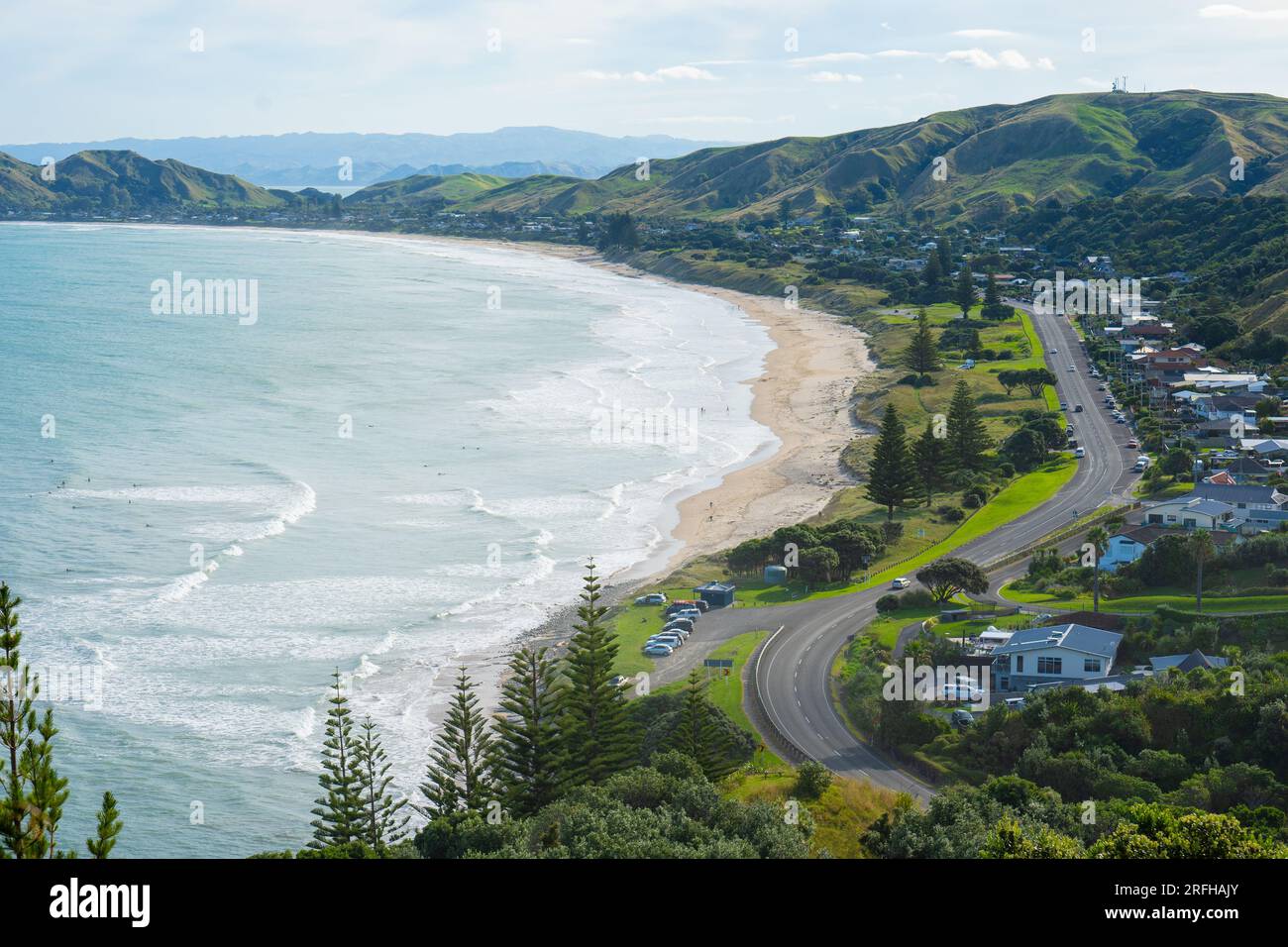 Okitu & Wainui beaches, popular East Coast surfing beaches near