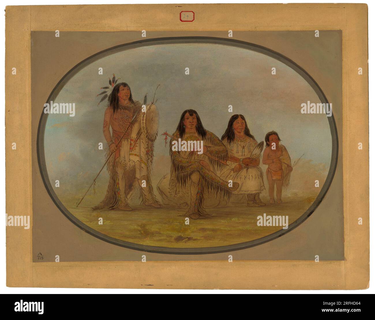 A Blackfoot Chief, His Wife, and a Medicine Man between 1861 and 1869 ...