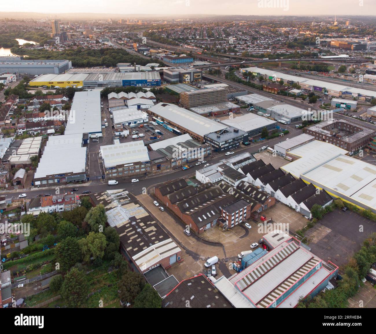 warehouses at Staples Corner, Brent, North West London Stock Photo Alamy