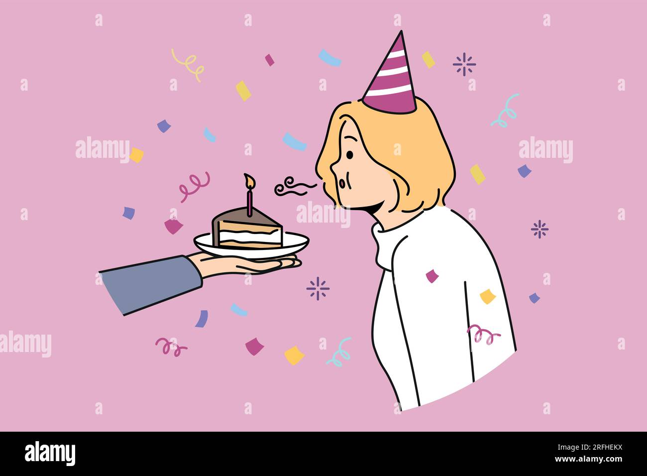 Woman candle making Stock Vector Images Alamy