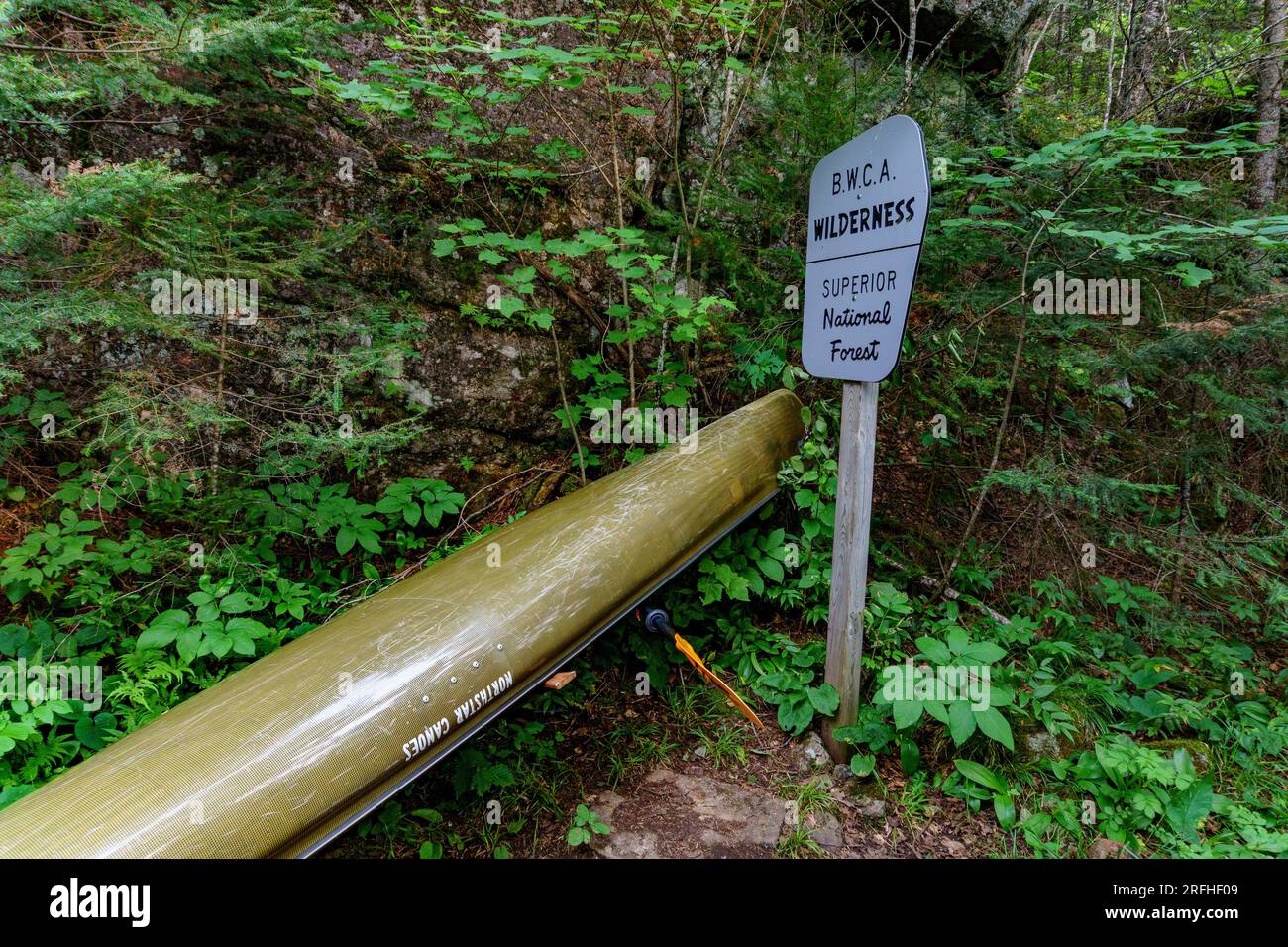 Boundary Waters Canoe Area Wilderness - Boundary Waters Canoe Area Wilderness Minnesota Superior National Forest Portaging Canoe National Forest Sign Bwca Wilderness 2RFHF09 