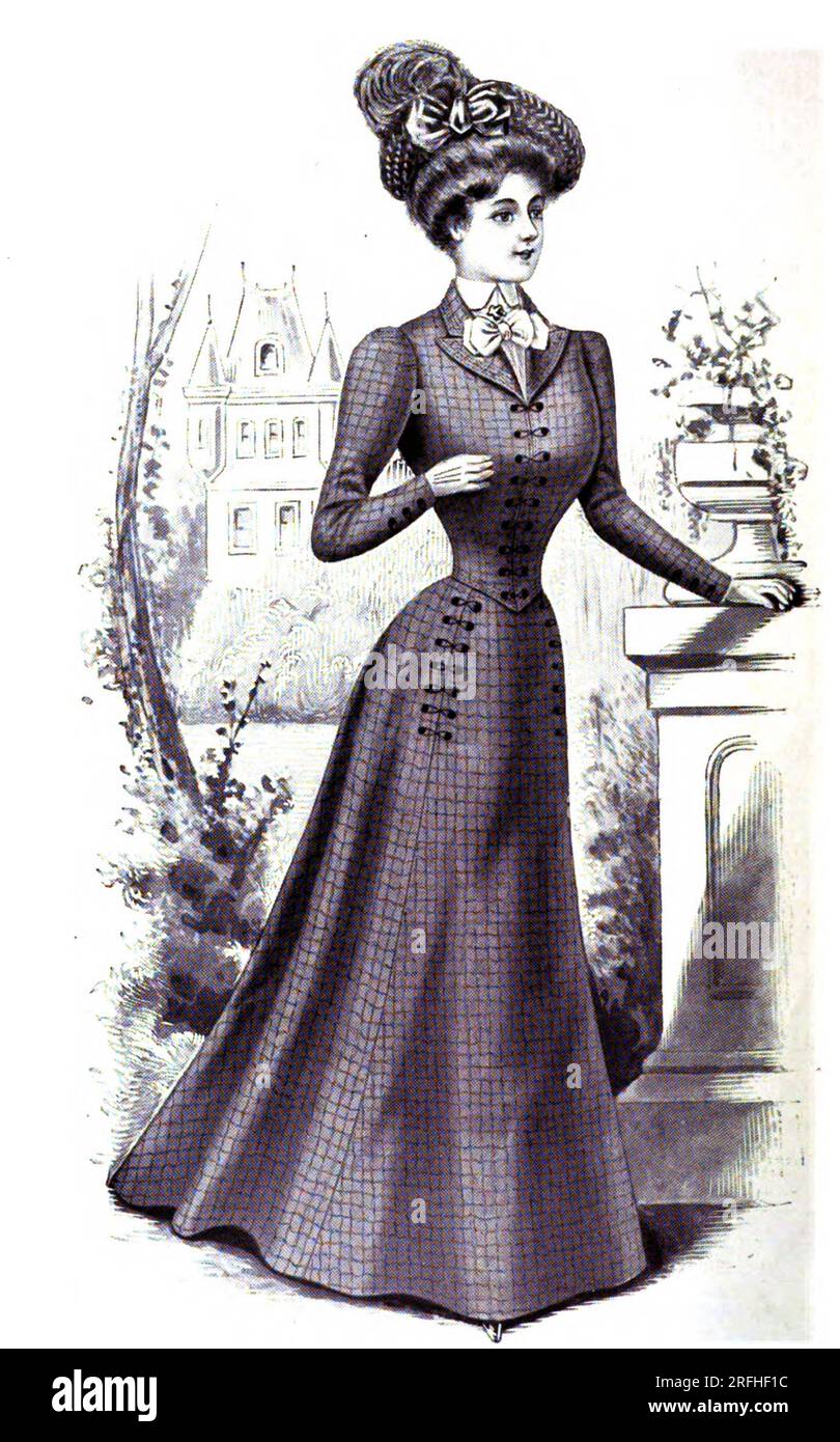 Ladies Eton Suit - Women's Fashion, 1899 Stock Photo