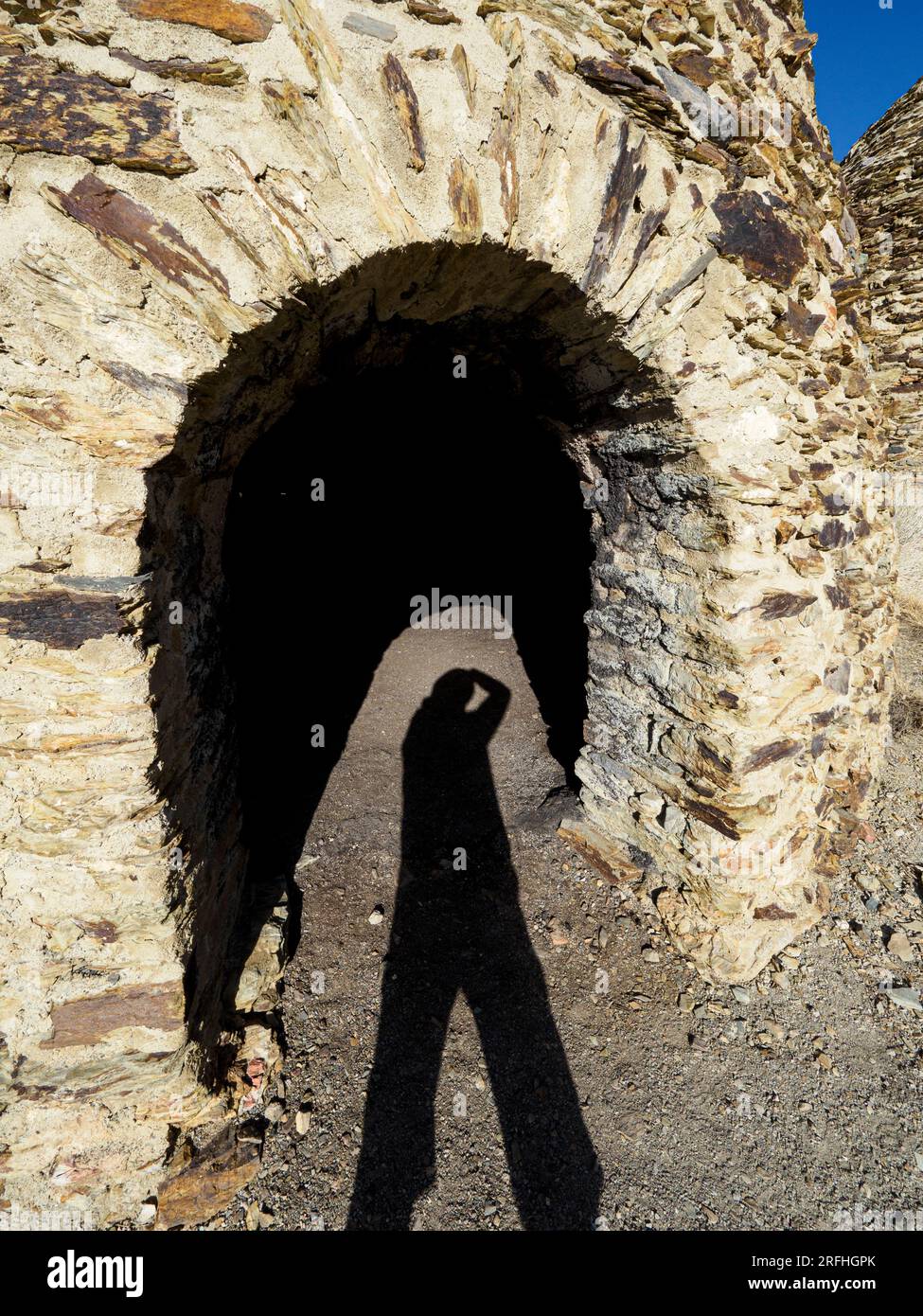 Wildrose Charcoal Kilns, built in 1877 to produce charcoal for the mines, Death Valley National Park, California, USA. Stock Photo