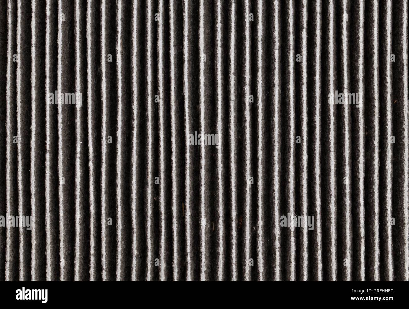 the old used completely dirty filter is black, the air purification ...