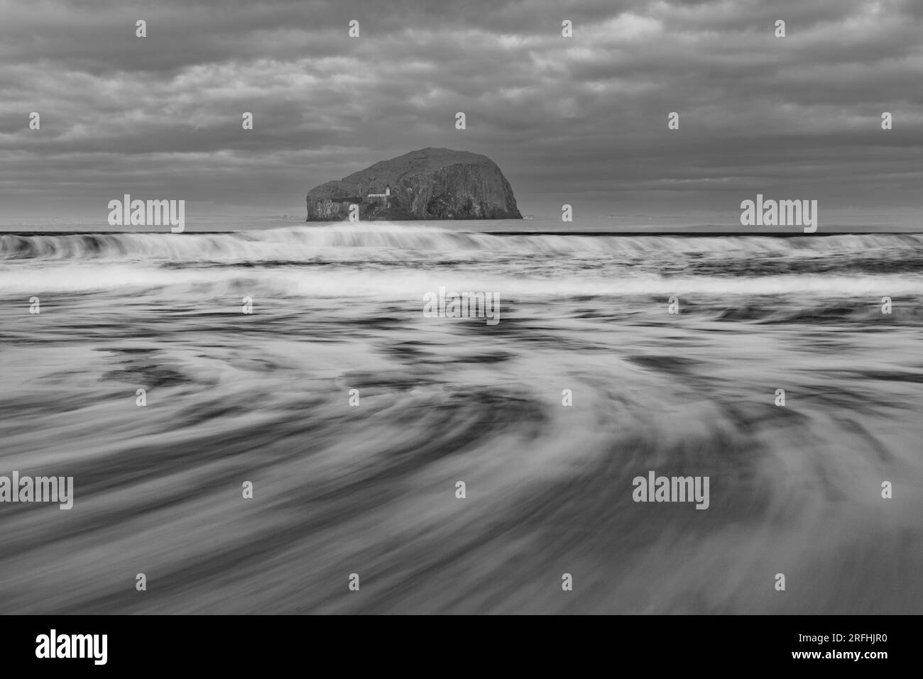 Bass Rock Scotland from North Berwick Stock Photo