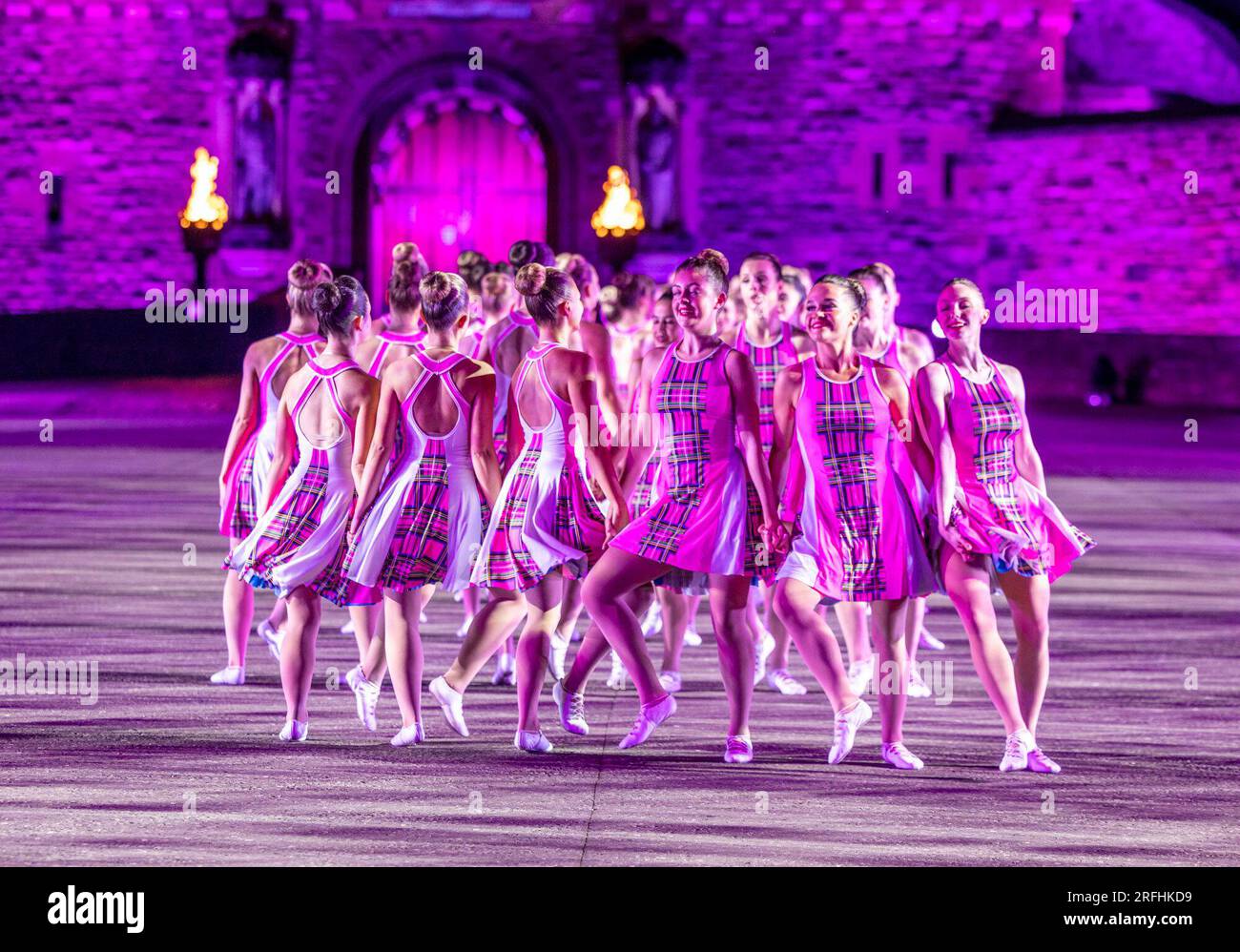 Edinburgh, United Kingdom. 03 August, 2023 Pictured: The Royal Edinburgh Military Tattoo Performers. The 2023 Royal Edinburgh Military Tattoo takes place on the Esplanade of Edinburgh Castle with the theme of Stories. Credit: Rich Dyson/Alamy Live News Stock Photo