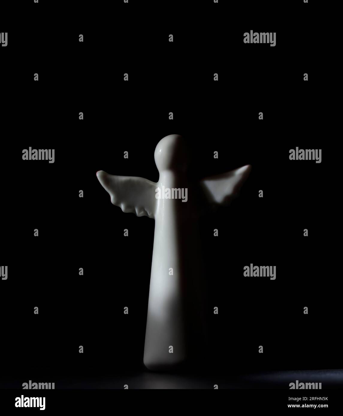 white porcelain angel figurine for celebrating religious holidays