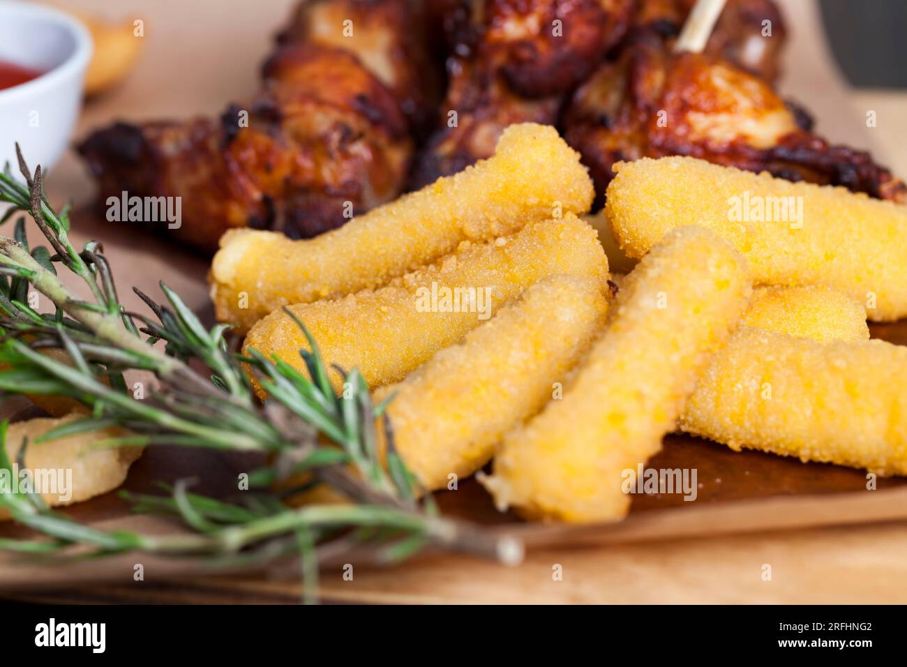 deep fried cheese sticks with other dishes, deep fried cheese dishes in