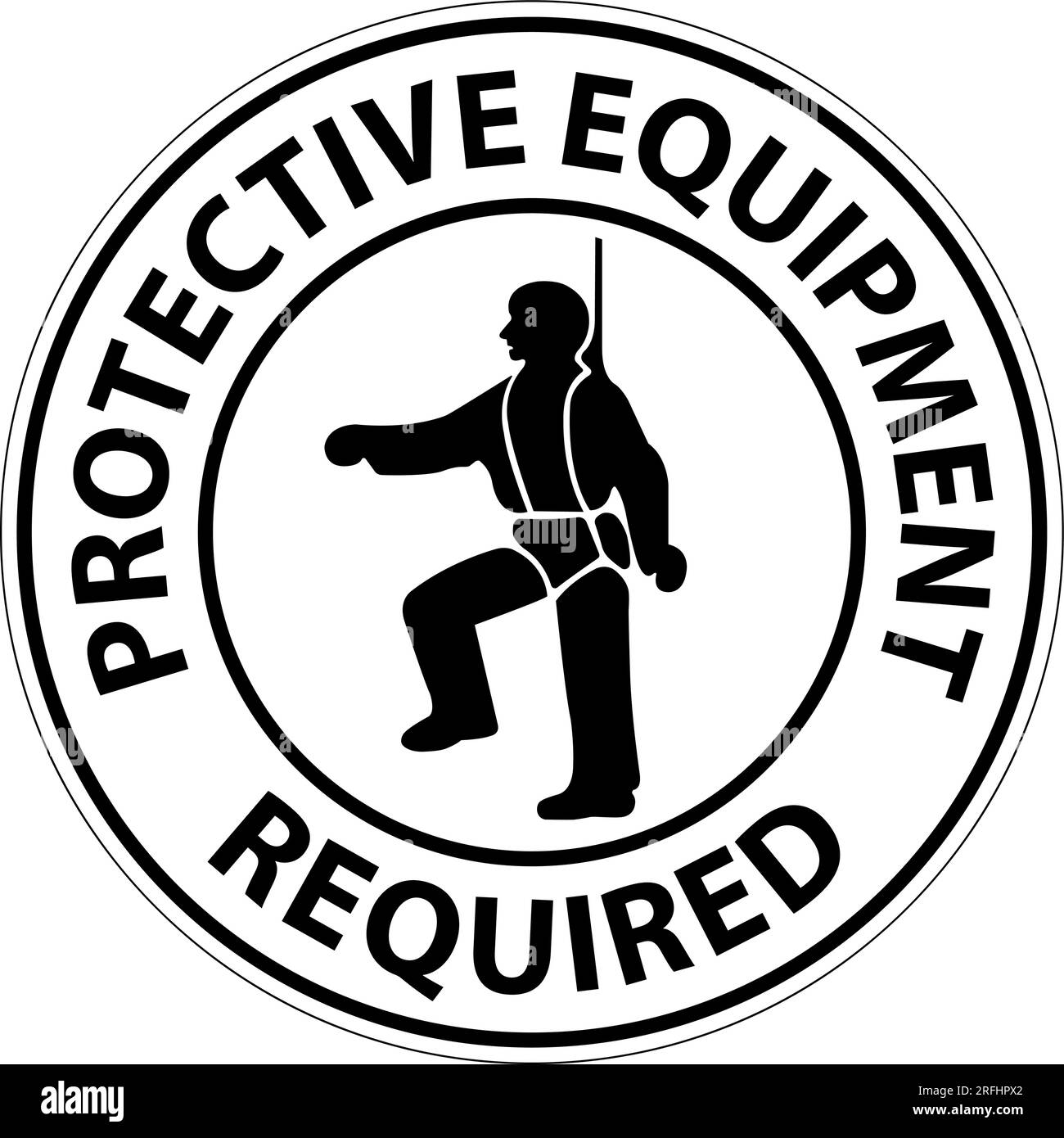 Floor Sign, Protective Equipment Required Stock Vector Image & Art Alamy