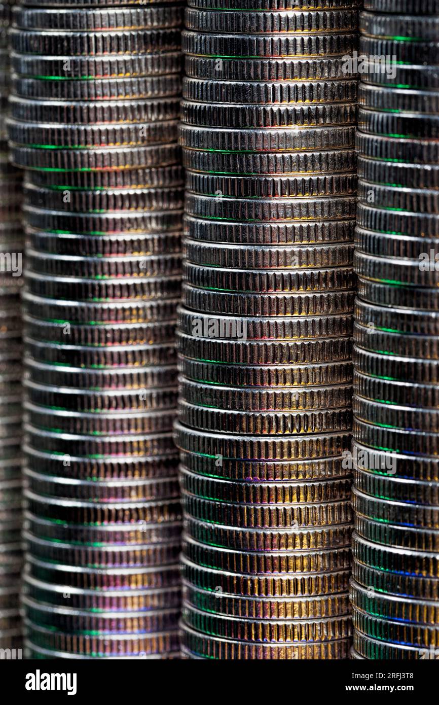 Coins folded hi-res stock photography and images - Alamy