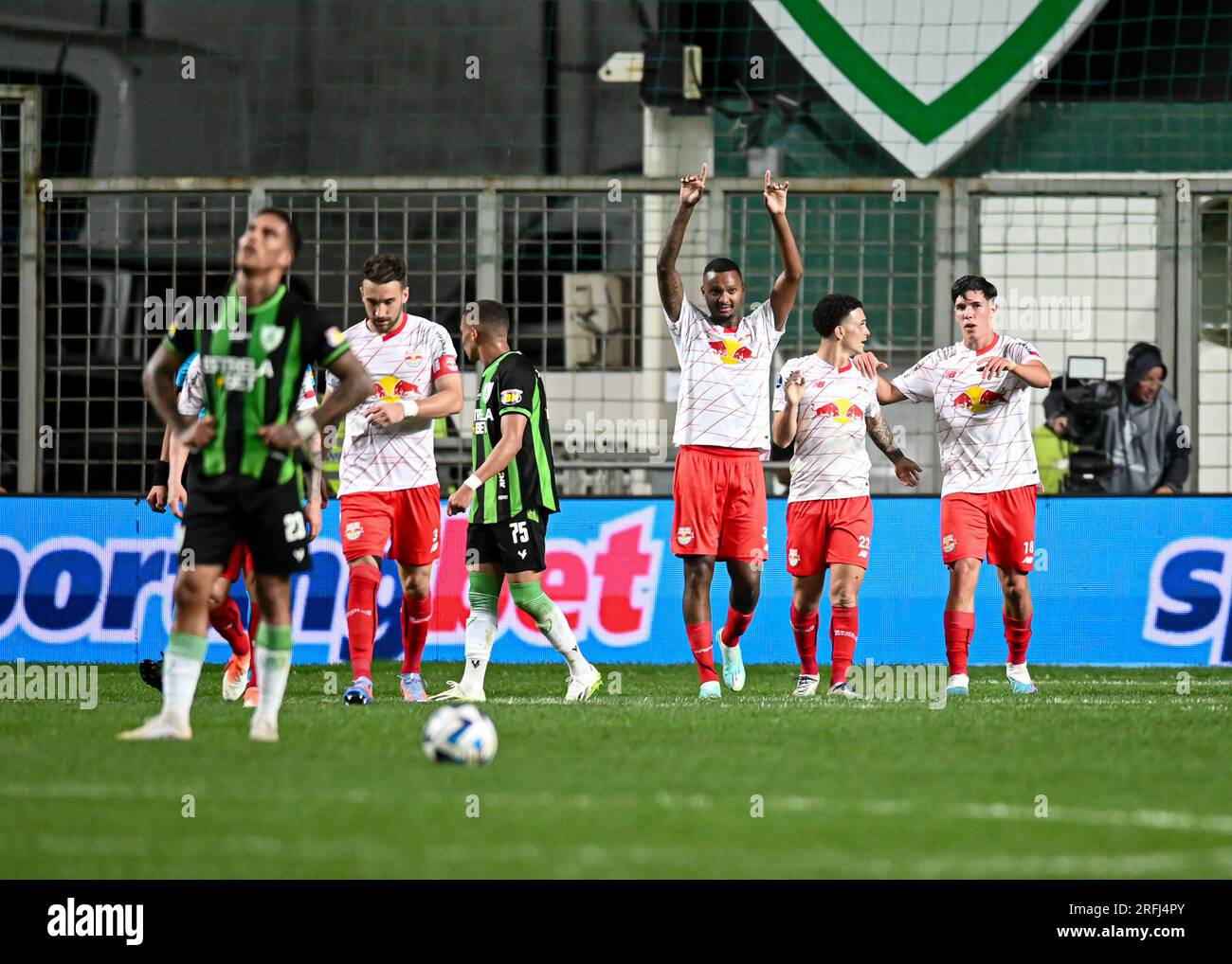 Belo Horizonte, Brazil. 03rd Aug, 2023. Arena Independencia Luan Candido of Red Bull Bragantino celebrates the goal against America Mineiro, during the match between America Mineiro and Red Bull Bragantino, for the first match of the round of 16 of the Copa Sudamericana 2023, at Arena Independencia, this Thursday 03 30761 (Gledston Tavares/SPP) Credit: SPP Sport Press Photo. /Alamy Live News Stock Photo