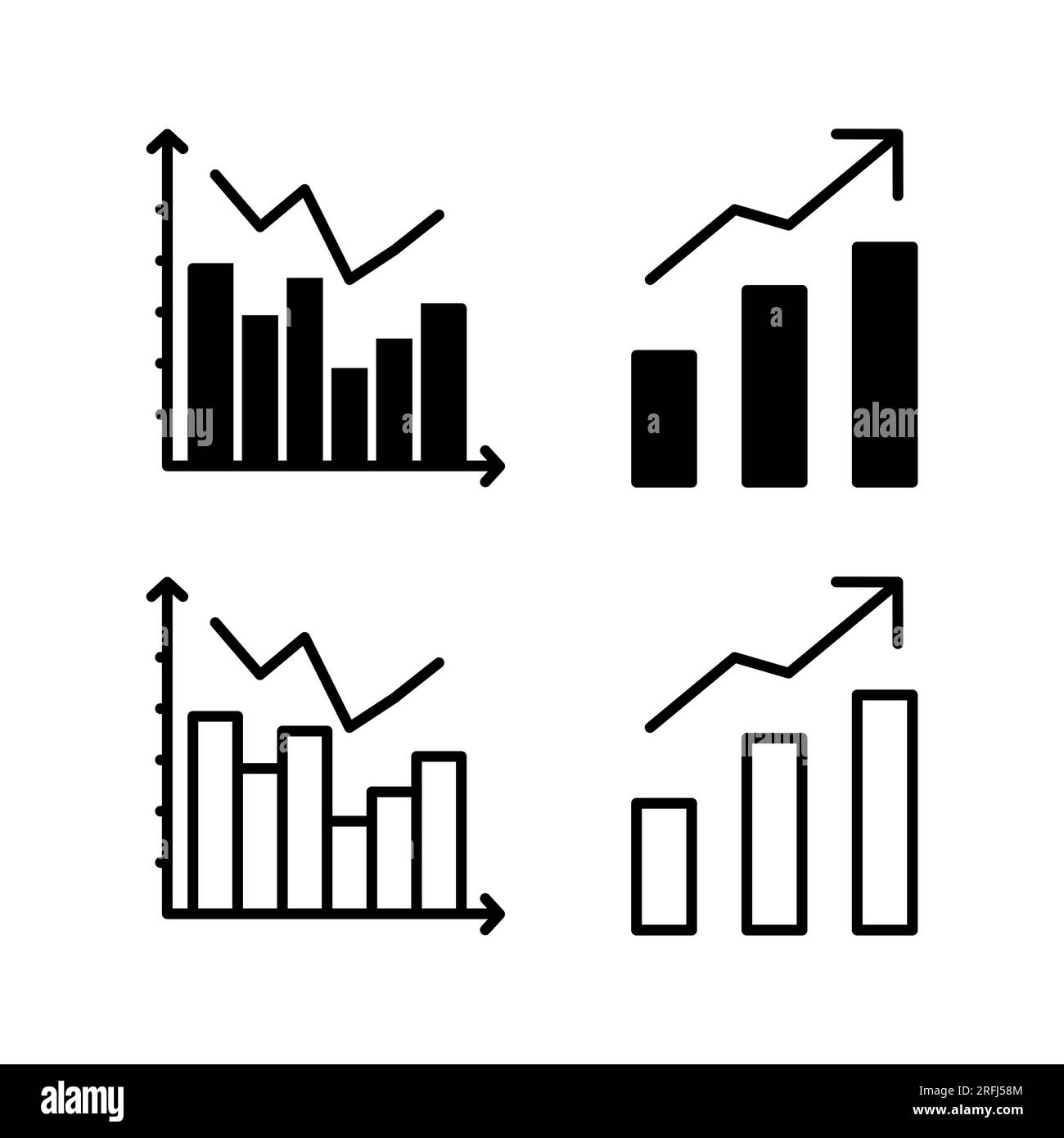 Growing graph Icon vector. Chart icon. Graph Icon Stock Vector Image ...