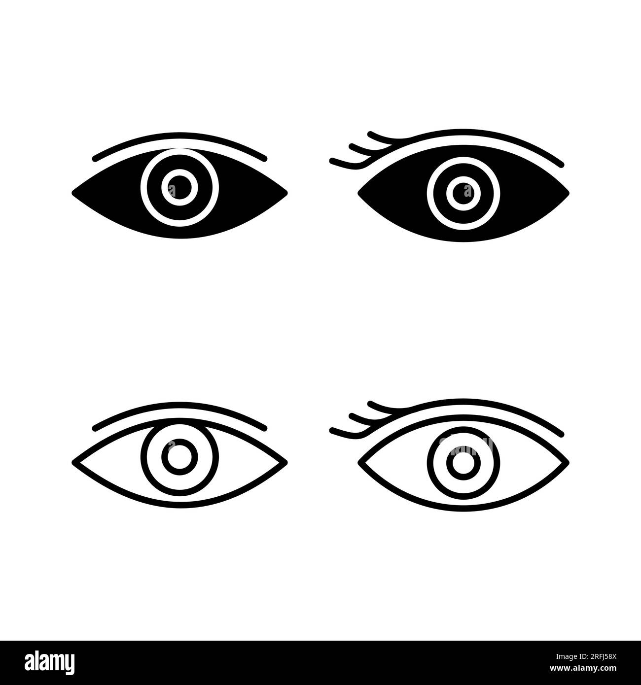 Eye icon. Look and Vision icon. Eye vector icon Stock Vector Image ...
