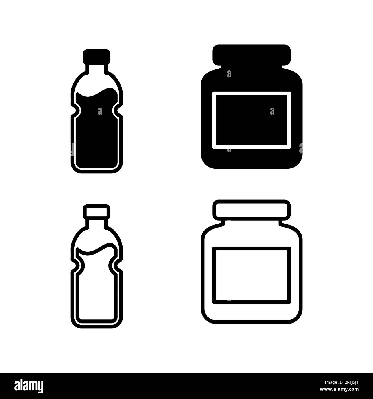 bottle icon vector. bottle icon in trendy flat design Stock Vector ...