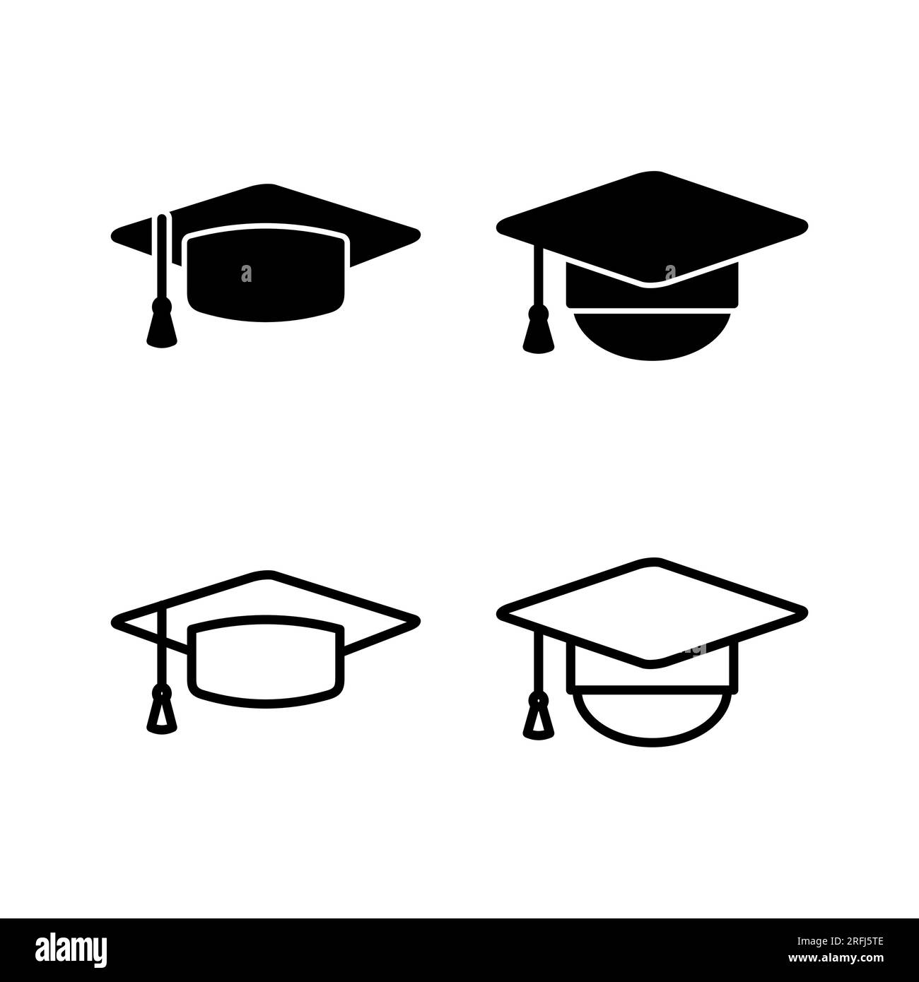 Education icon vector. graduation cap icon vector Stock Vector Image ...