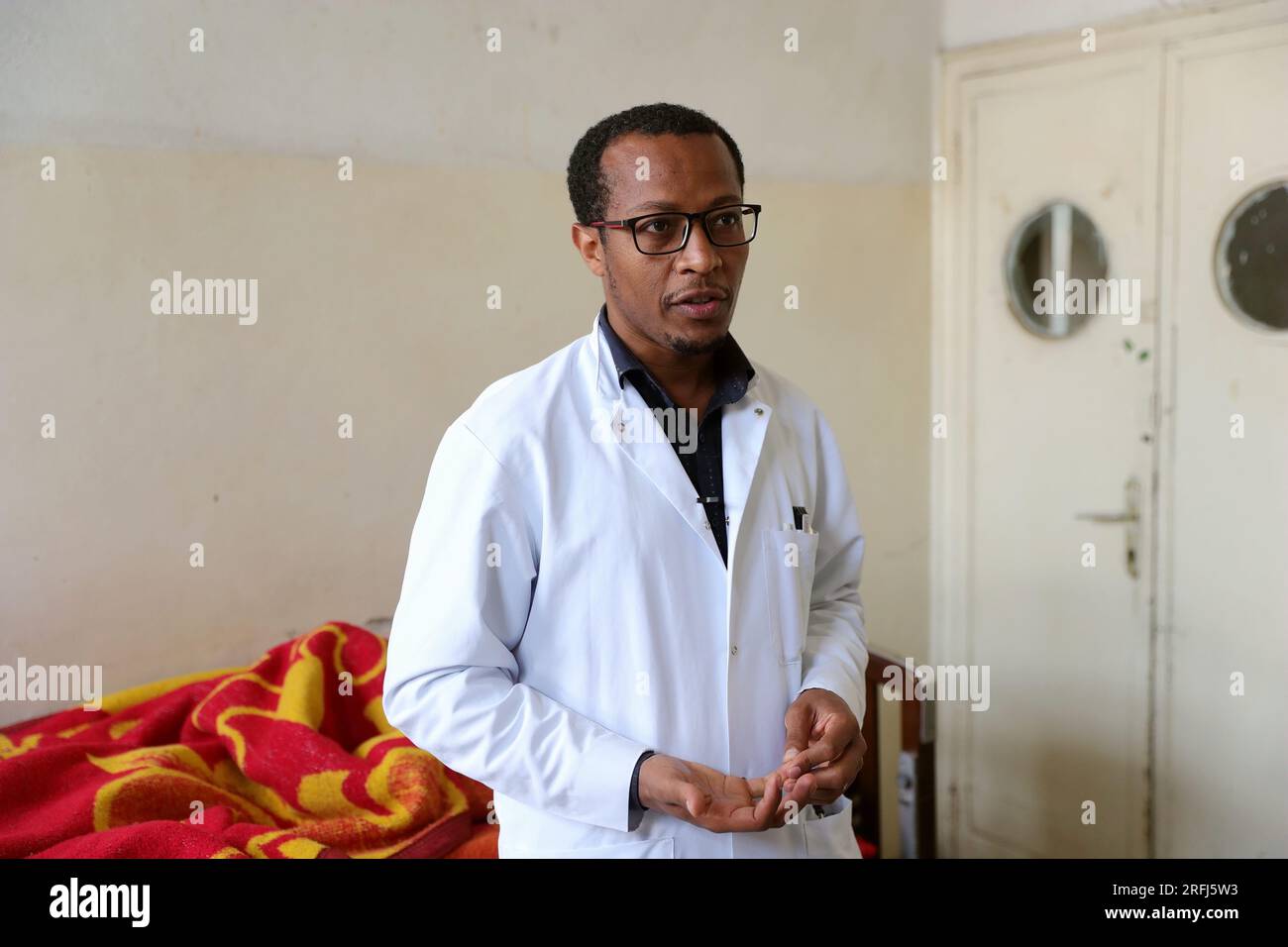 Addis Ababa, Ethiopia. 23rd June, 2023. Tena Mamo, a local hospital ...