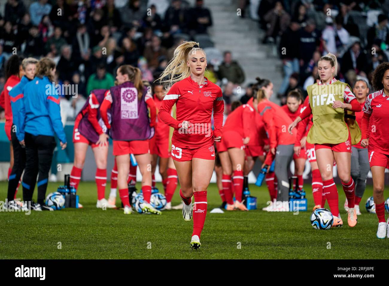 Dunedin, New Zealand. July 30th 2023. FIFA Women’s World Cup 2023 Group A - Alisha Lehmann in Switzerland vs New Zealand match. Dat Do/Alamy Live News. Stock Photo