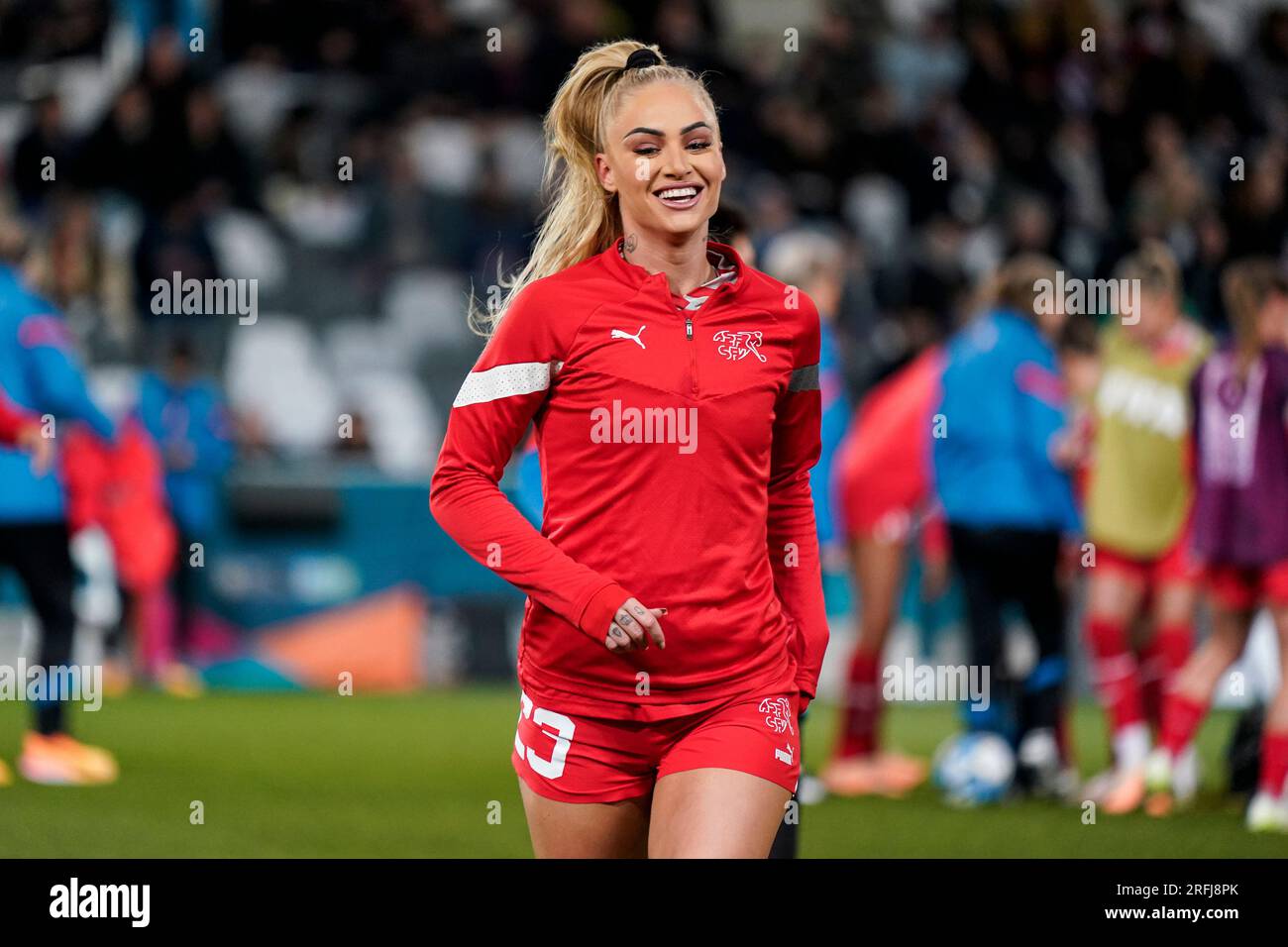 Dunedin, New Zealand. July 30th 2023. FIFA Women’s World Cup 2023 Group A - Alisha Lehmann in Switzerland vs New Zealand match. Dat Do/Alamy Live News. Stock Photo