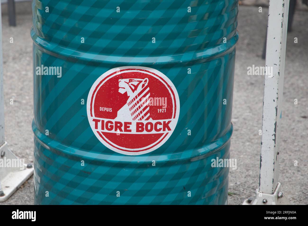 SaintGillesCroixdeVie France 08 01 2023 Kronenbourg tigre bock