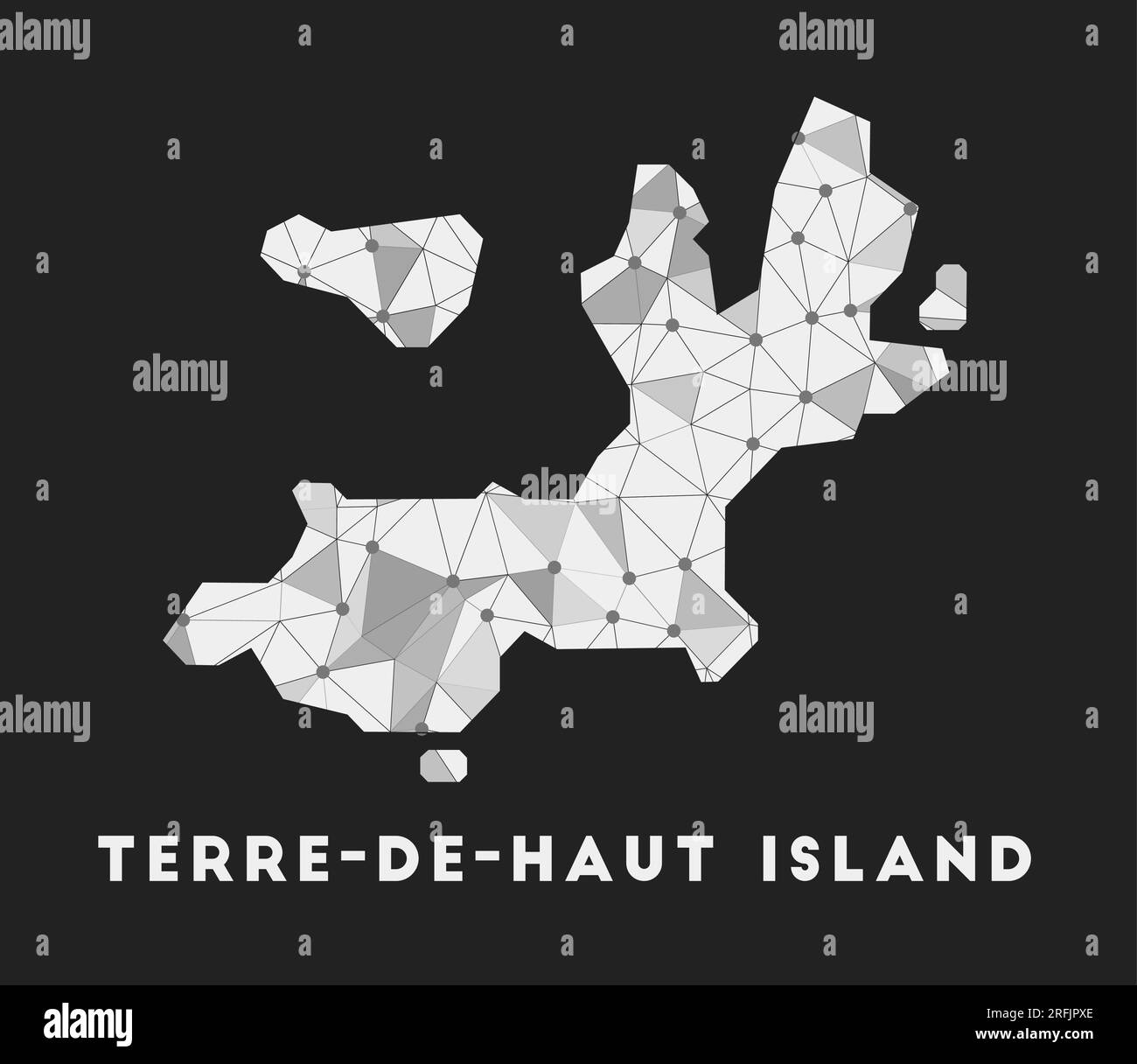TerredeHaut Island communication network map. TerredeHaut Island