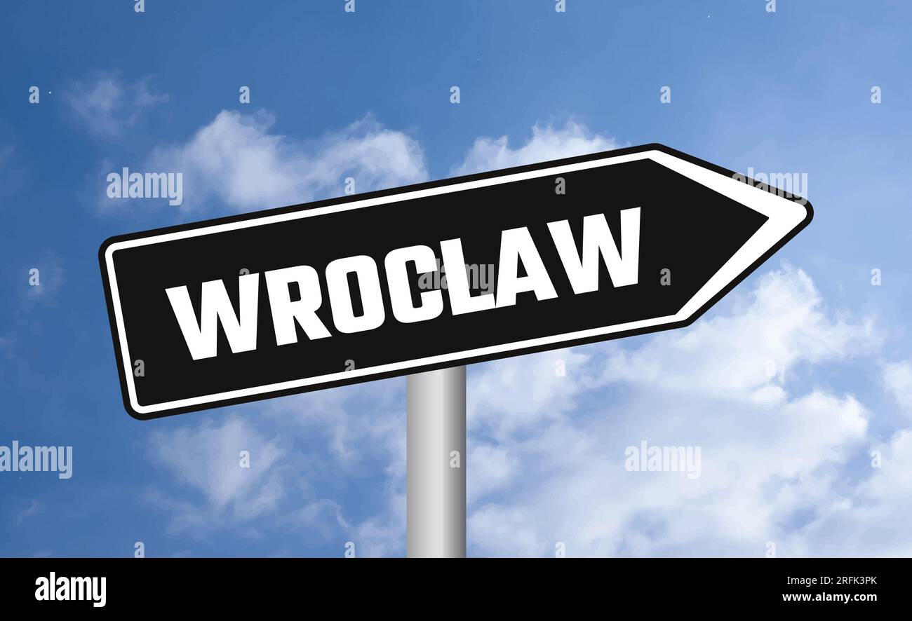 Wroclaw Sign Wroclaw road sign hi-res stock photography and images - Alamy