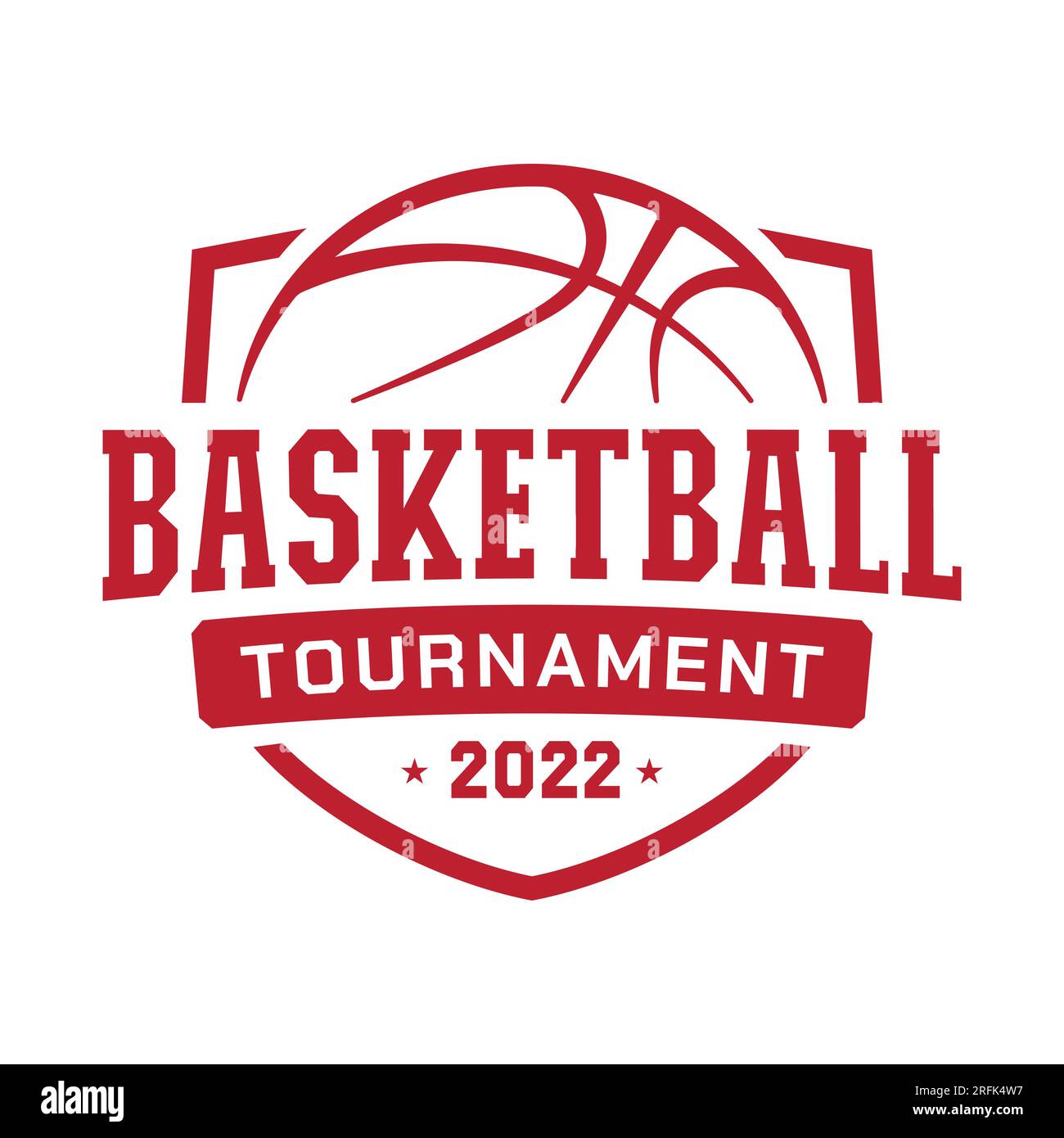 Basketball championship logo design. Graphic design for tshirt and