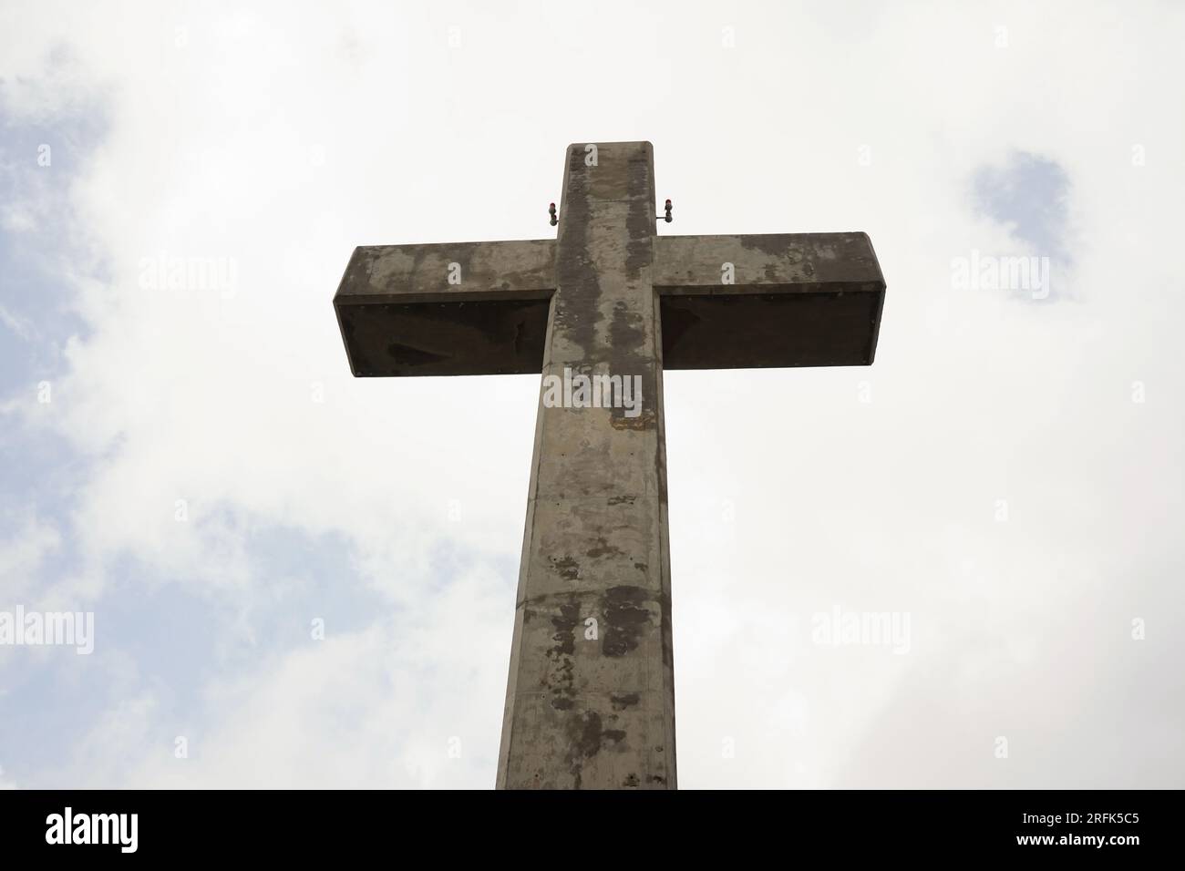 The Giant Cross On The Observation Deck At Mount Filerimos. Rhodes 