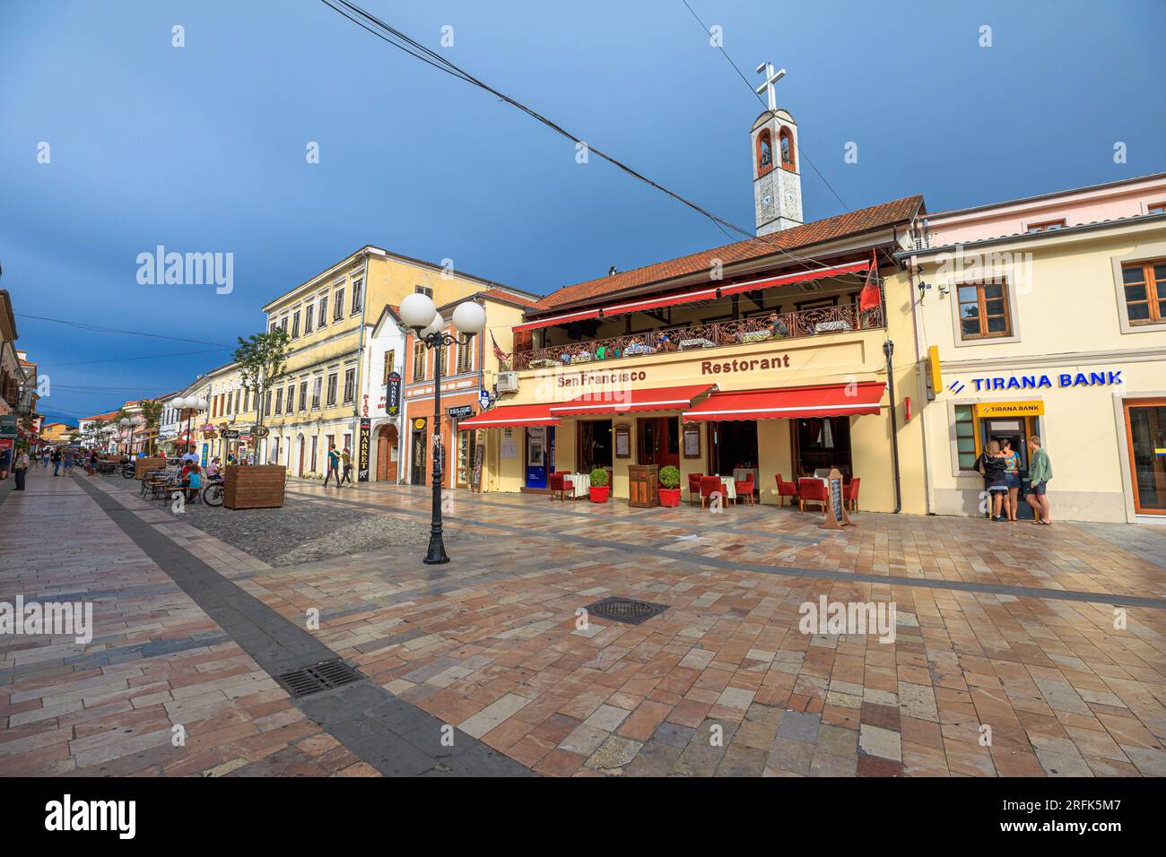 Shkoder, Albania - May 1, 2023: Shkoder, also known as Shkodra, is a historic town located in northwestern Albania. It is one of the oldest and most Stock Photo