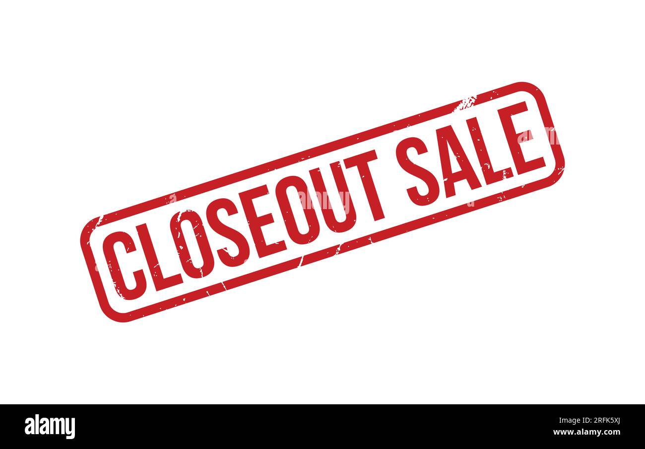 Closeout Sale Rubber Stamp Seal Vector Stock Vector Image & Art Alamy