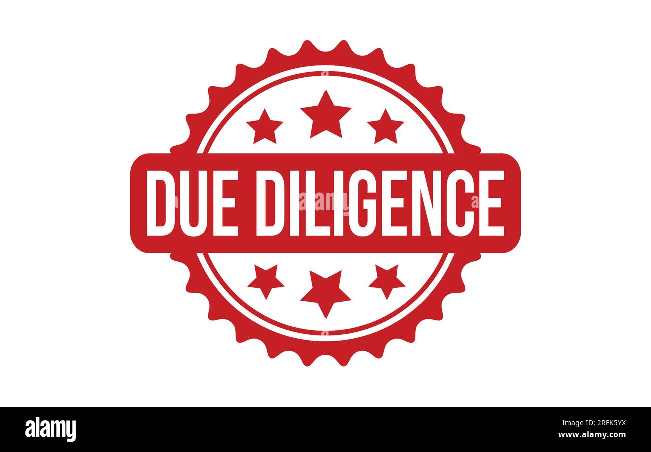 Due Diligence rubber grunge stamp seal vector Stock Vector
