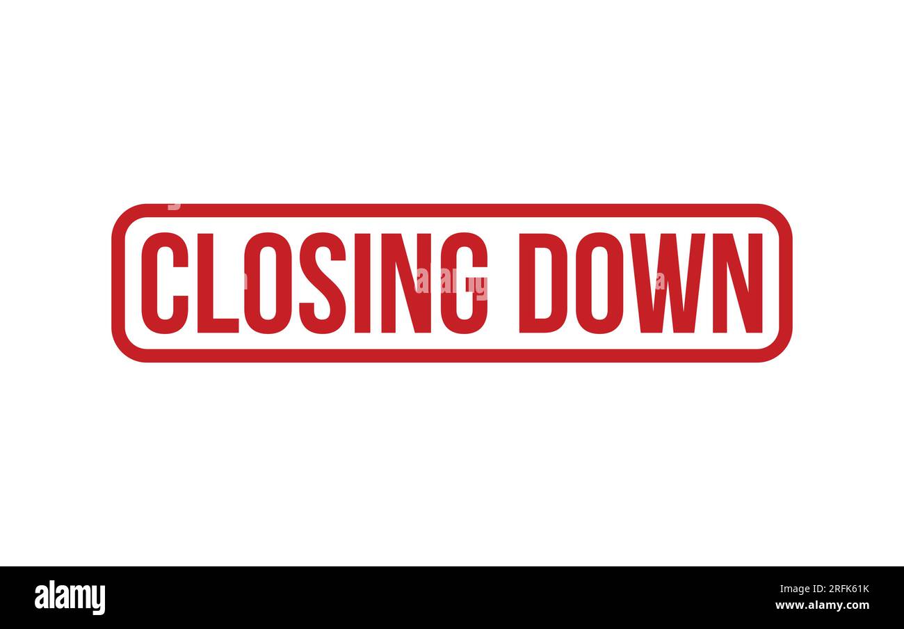 Closing down Stock Vector Images Alamy