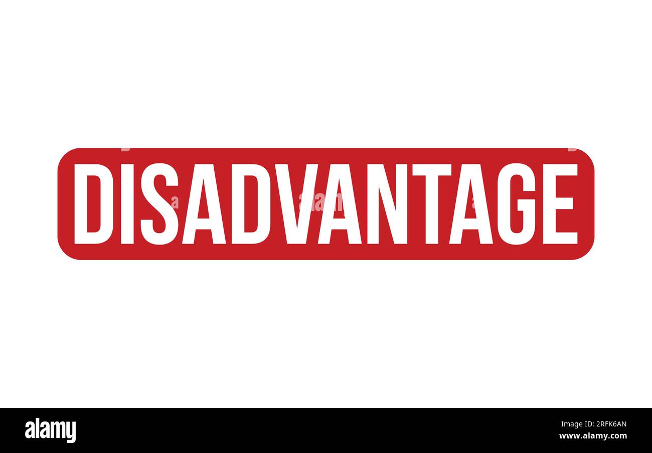 Red Disadvantage Rubber Stamp Seal Vector Stock Vector Image & Art Alamy