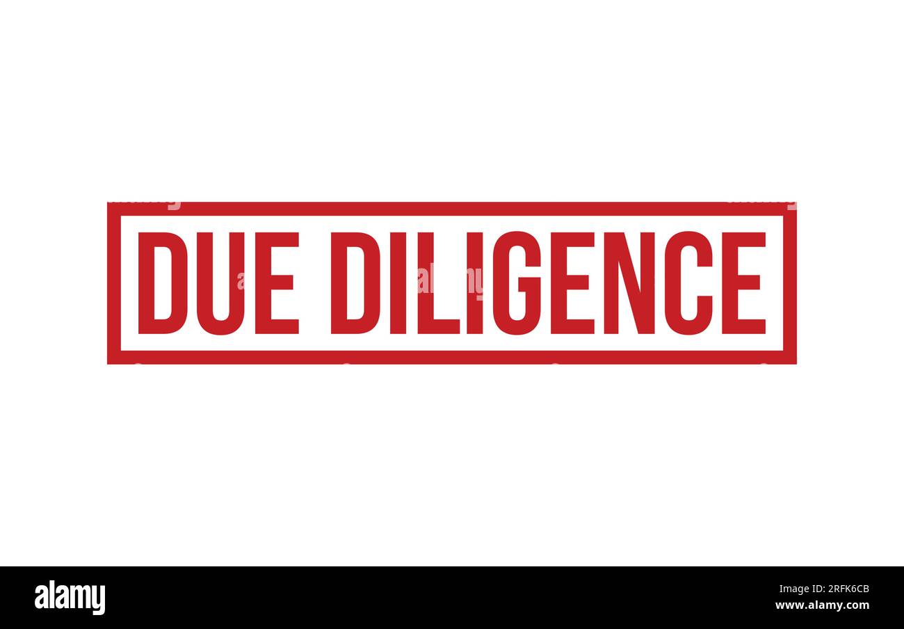 Due Diligence Rubber Stamp Seal Vector Stock Vector