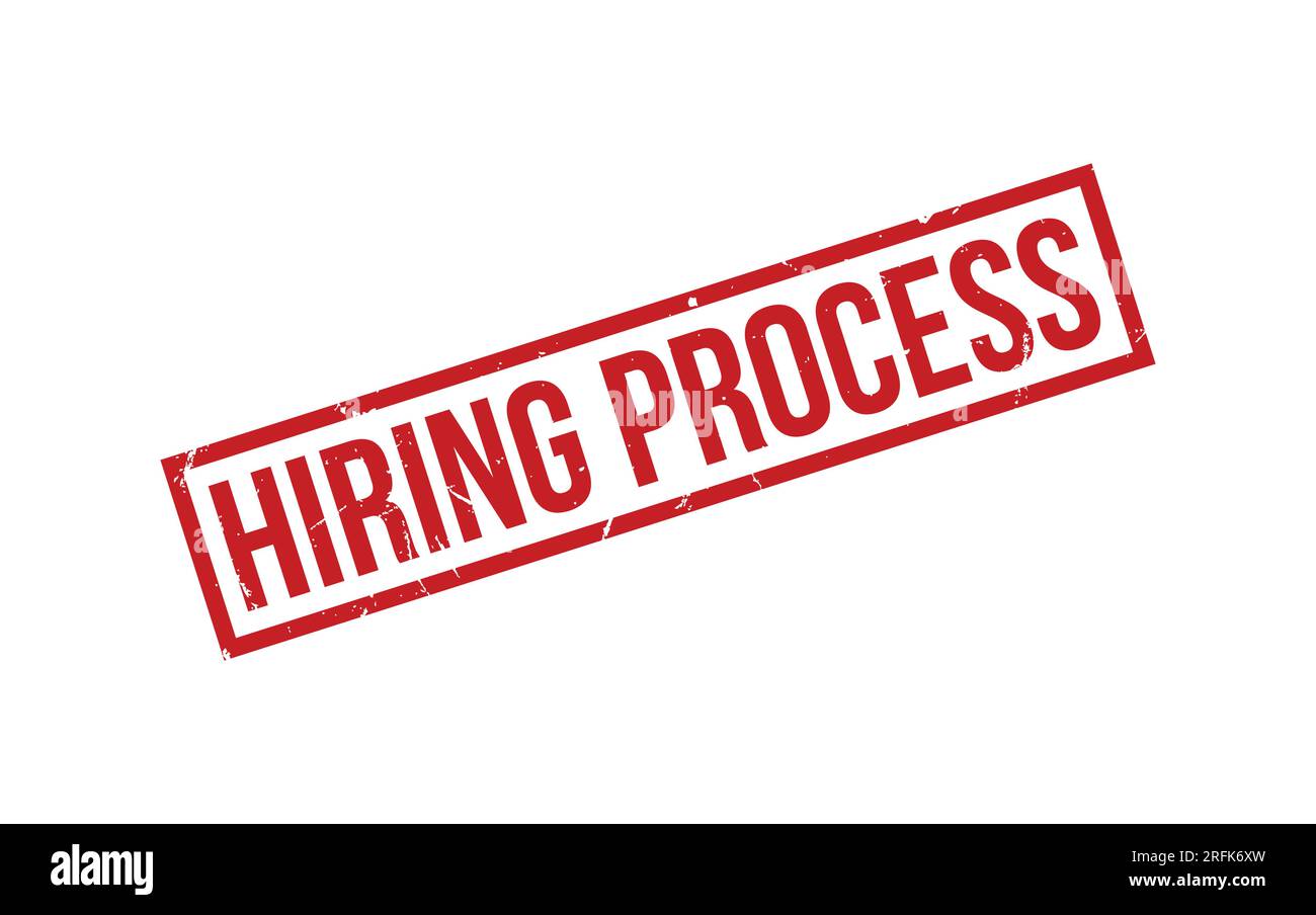 Red Hiring Process Rubber Stamp Seal Vector Stock Vector Image & Art