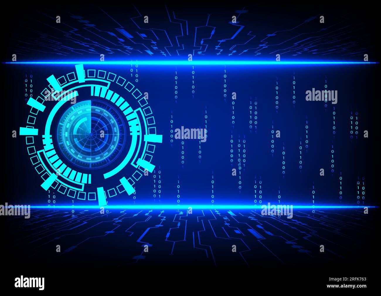 Abstract technology background. Futuristic interface. Vector illustration Stock Vector