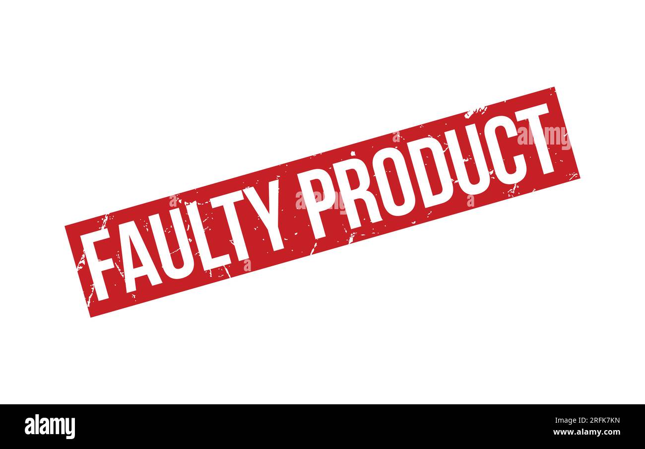 Faulty Product Rubber Stamp Seal Vector Stock Vector