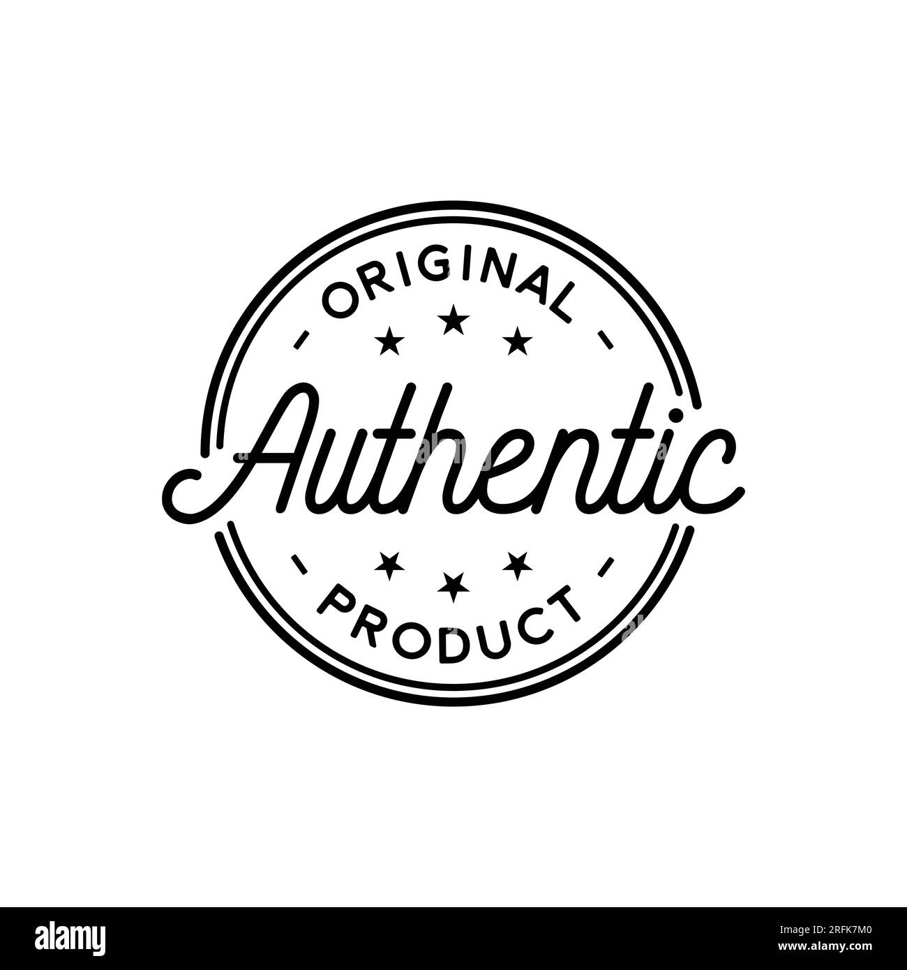 Original Authentic Product Stamp Logo Design. Vector and illustration Stock Vector Image & Art