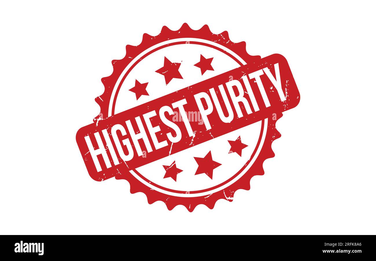 Highest Purity rubber grunge stamp seal vector Stock Vector Image & Art
