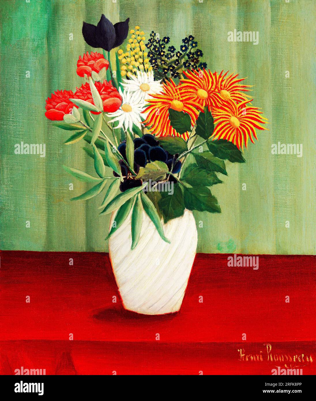 Henri Roussea Roses Close up paintings of flowers hi-res stock photography and images - Alamy
