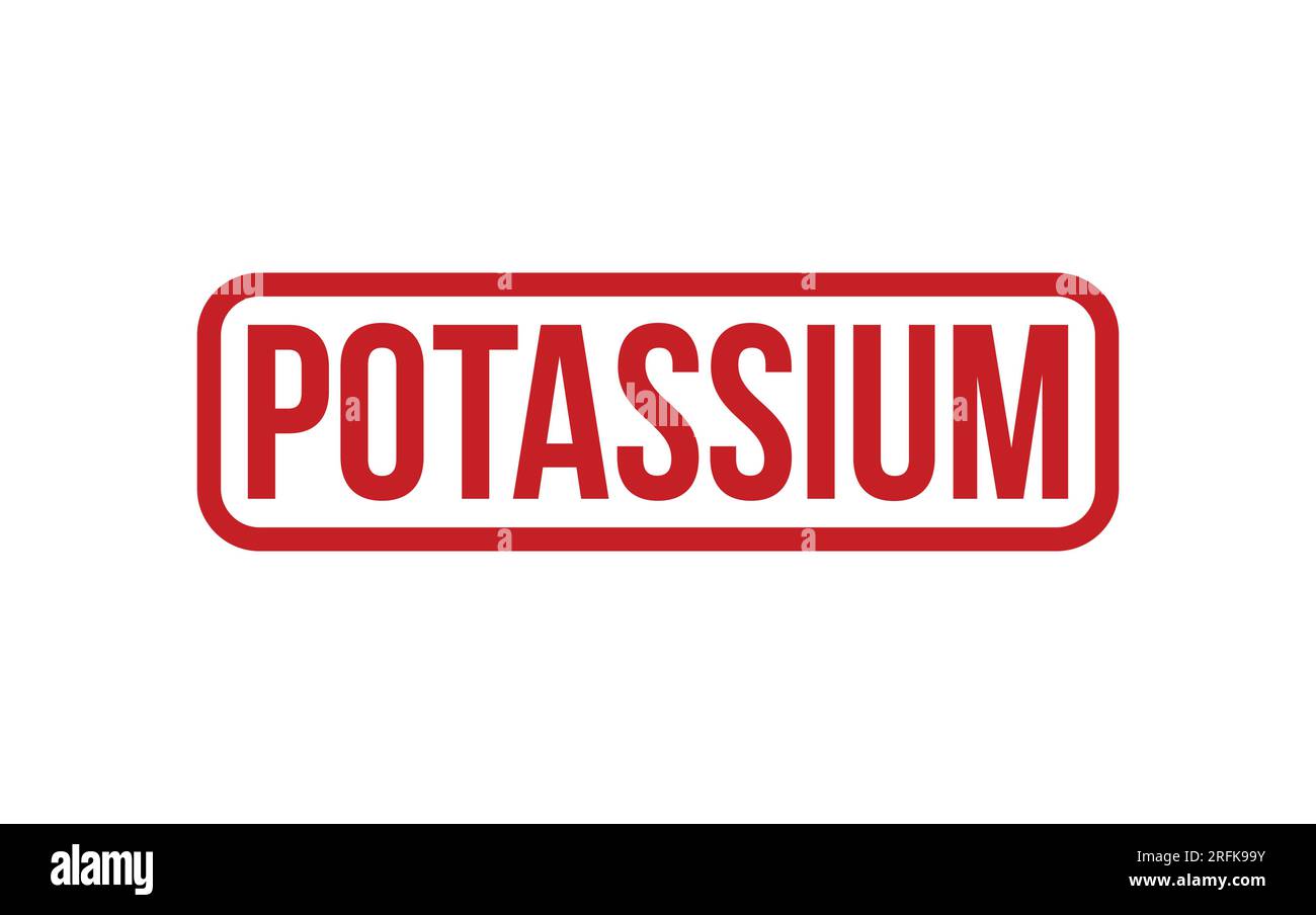 Potassium Lettering Red Potassium Rubber Stamp Seal Vector Stock Vector Image & Art - Alamy